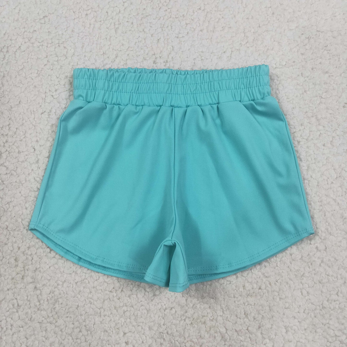Baby Girls Blue Aqua Yoga Active Sport Shorts Bottom