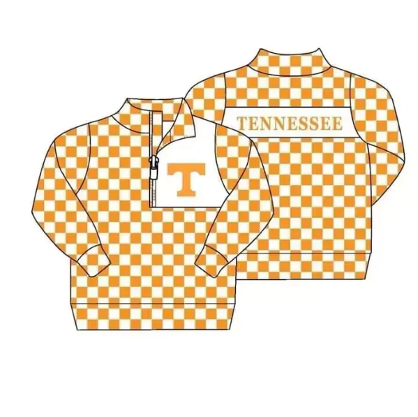 Preorder moq 5 Baby Girls Tennessee Team Top Shirt Pullovers