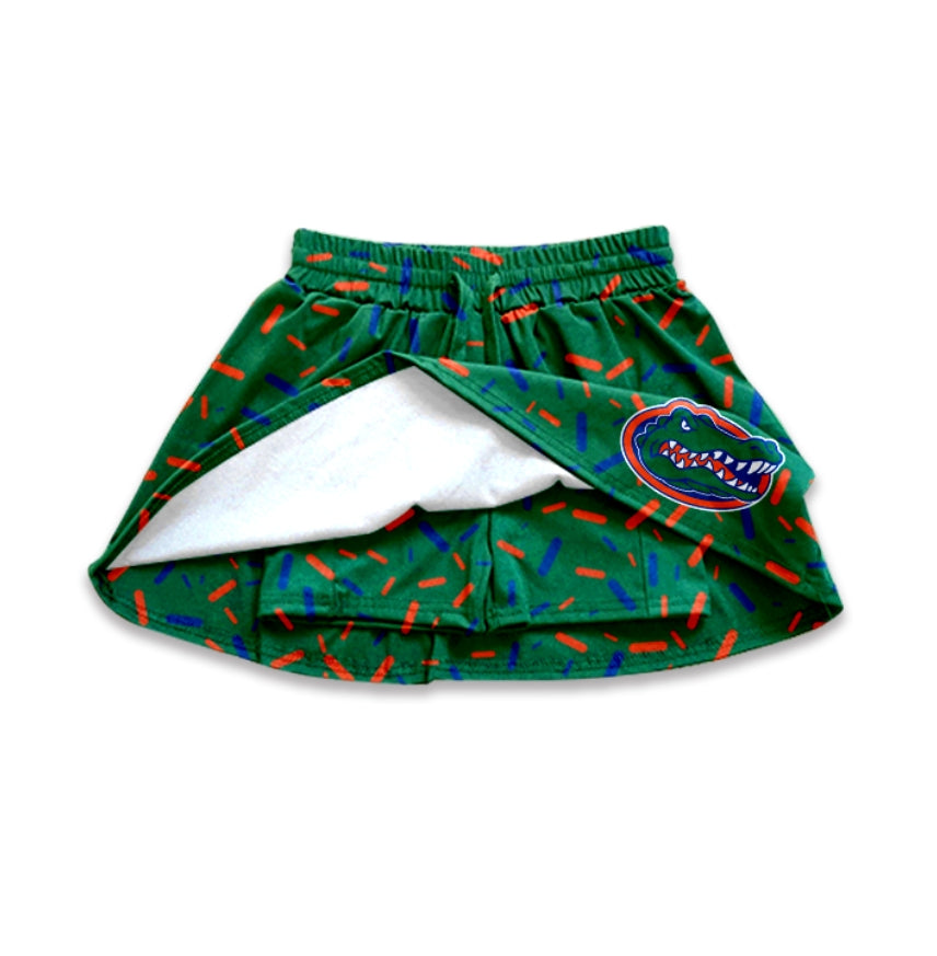Preorder(moq 5) Baby Girls Crocodile Team Skort Shorts Bottoms