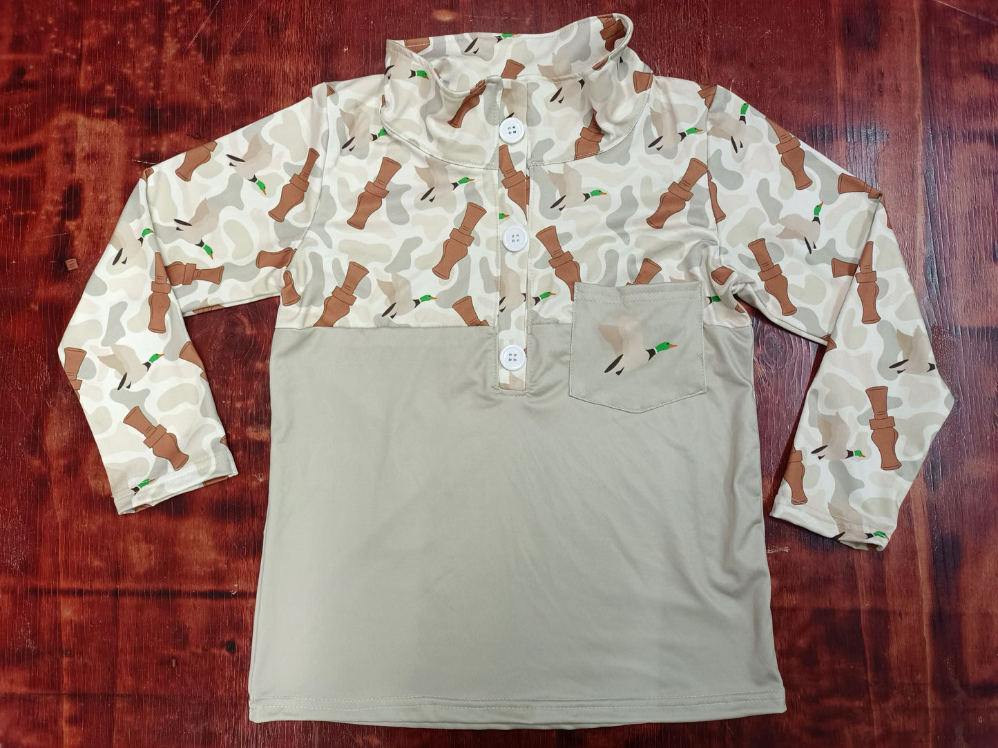 Preorder (moq 5)Baby Boys Duck Call Buttons Pullovers Cardigan Tops