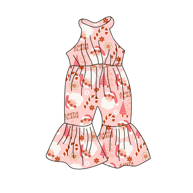 Baby Girls Christmas Santa Bell Pants Jumpsuits preorder(moq 5)
