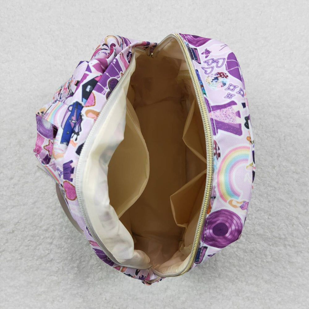 Baby Kids Girls Purple Color Singer Backpack Back Bags