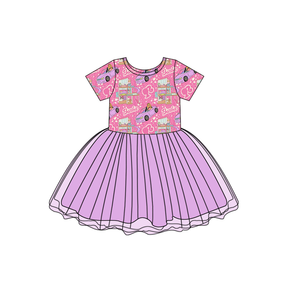 Baby Girls Short Sleeve Doll 7 Tutu Dresses preorder(moq 5)