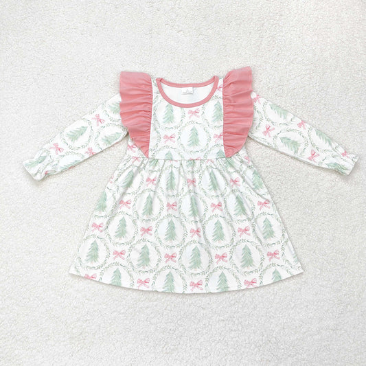 Baby Girls Christmas Trees Sibling Rompers Dresses