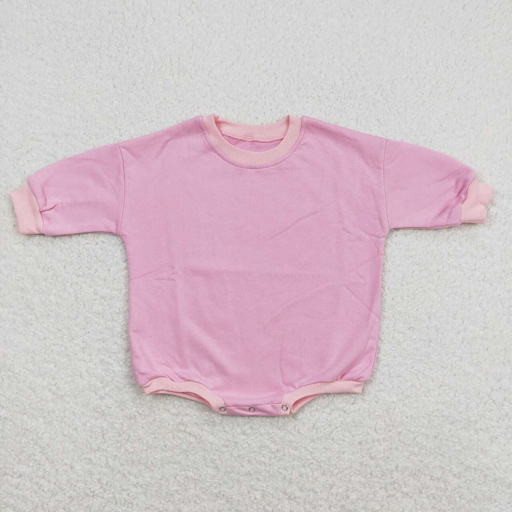 Baby Girls Pink Long Sleeve Romper Sweaters