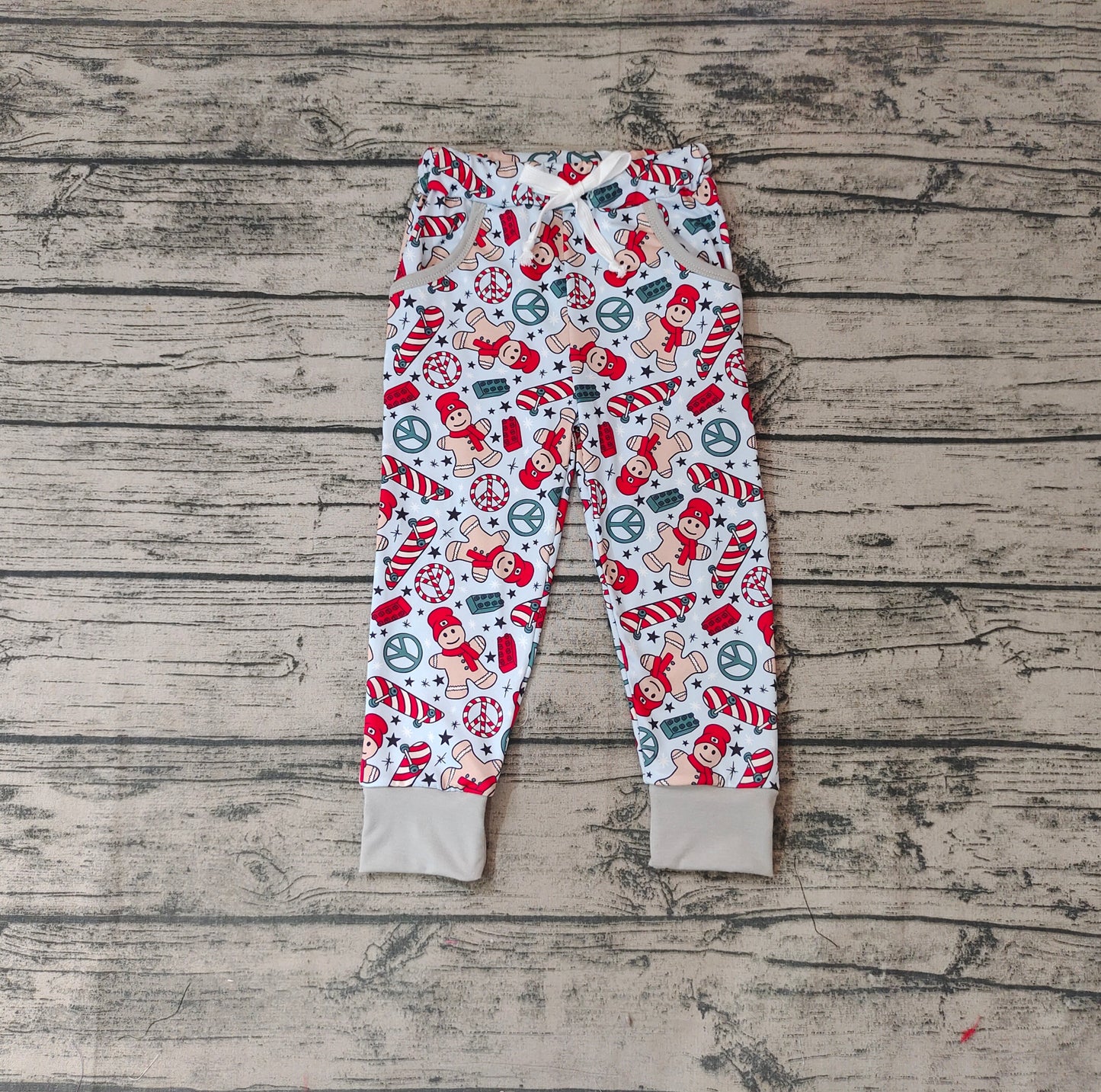 Baby Boys Gingerbread Christmas Pants