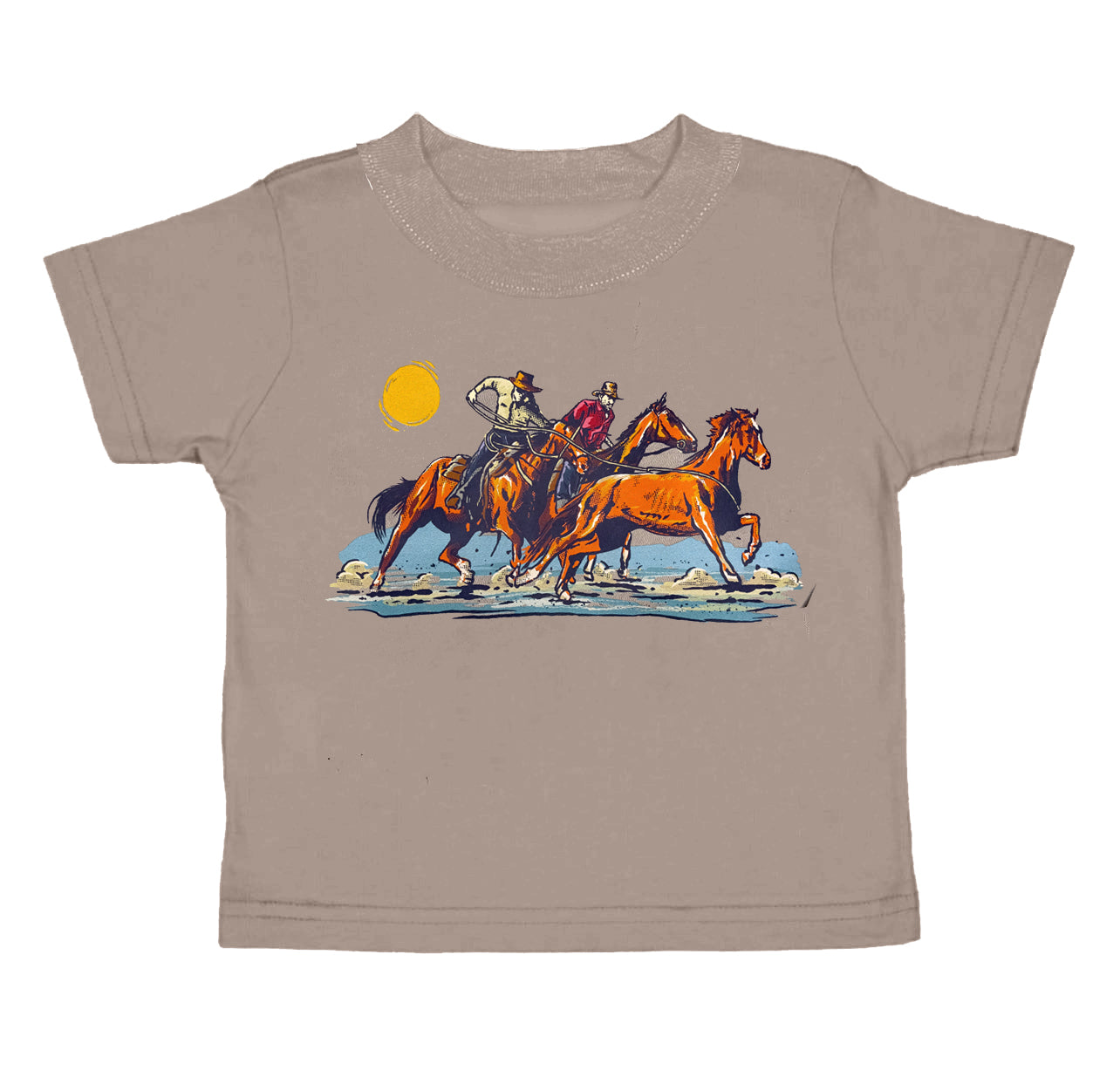 Baby Boys Toddler Western Rodeo Cowboys Short Sleeve Tee Shirts Tops Preorder(moq 5)