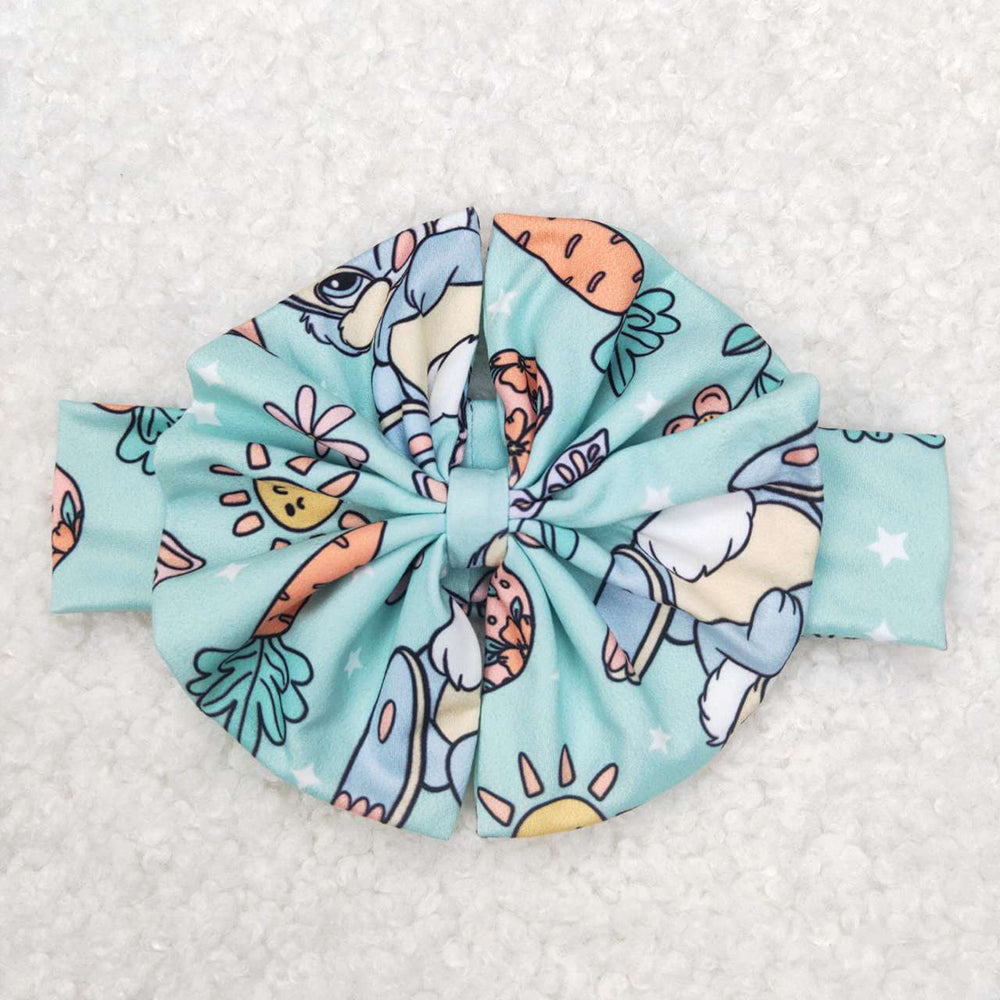 Baby Girls Hoppy Easter Rabbit Top Bummie Sets