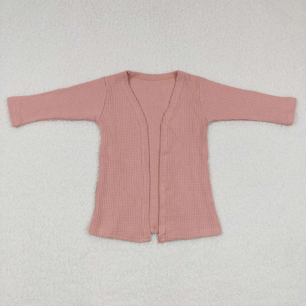 Baby Girls Pink Color Long Sleeve Fall Cardigans Tops