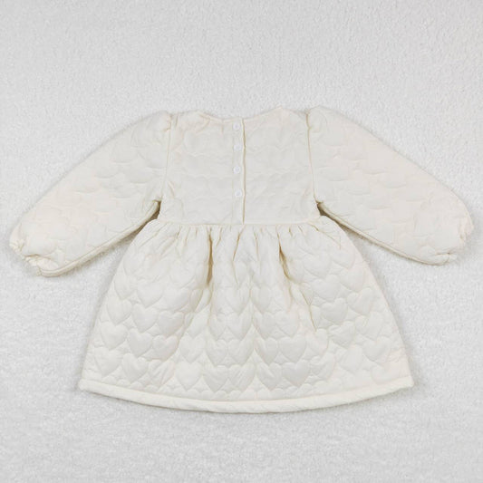 Baby Girls Cotton Wadded Jacket Winter Thick Dresses