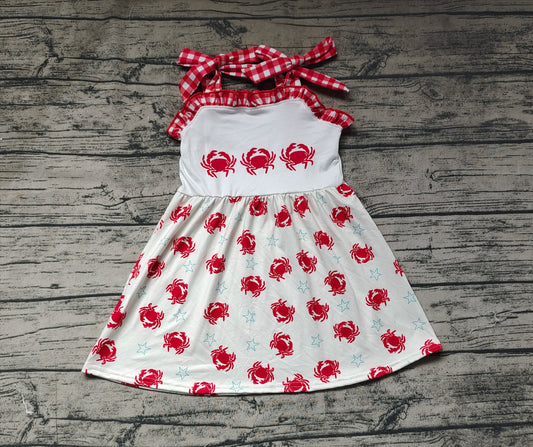 Baby Girls Straps Crab Knee Length Dresses