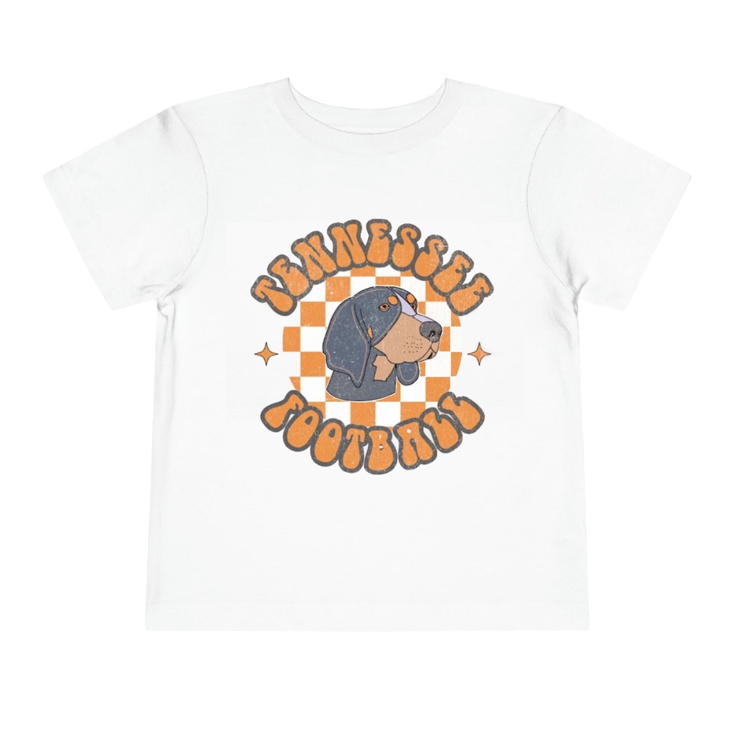 Baby Girls Short Sleeve Tennessee Football Dog Team Tee Shirts Preorder(moq 5)