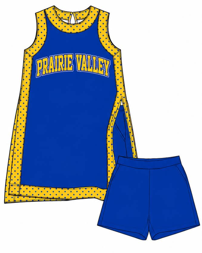 Preorder (moq 5) Baby Girls Sleeveless Prairie Valley Split Tunic Pockets Short Team Clothes Sets
