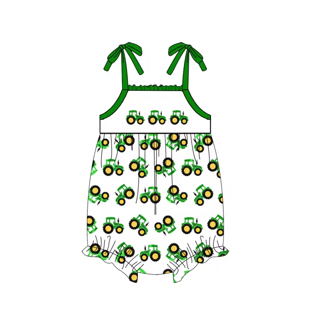 Outer Field Girls Romper-Green main image 1