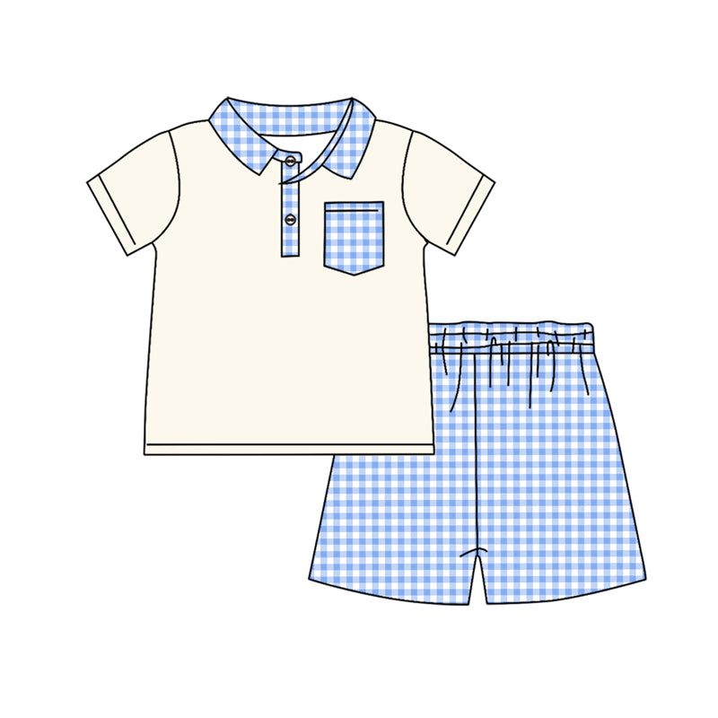 Baby Boys Spring Pocket Top Shorts Clothes Sets Preorder(MOQ 5)