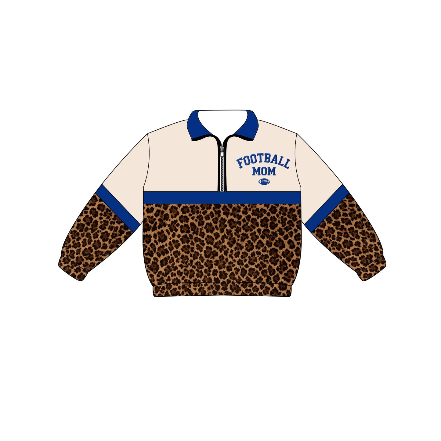 Preorder (moq 5)Baby Boys Long Sleeve Team Zip Pullovers Tops