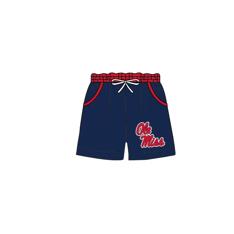 Baby boys Ole Miss Team trunks swimsuits preorder(moq 5)