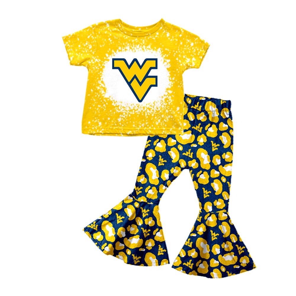 Baby Girls Team Shirt Pants Bell Pants Clothes Sets Preorder (moq 5)