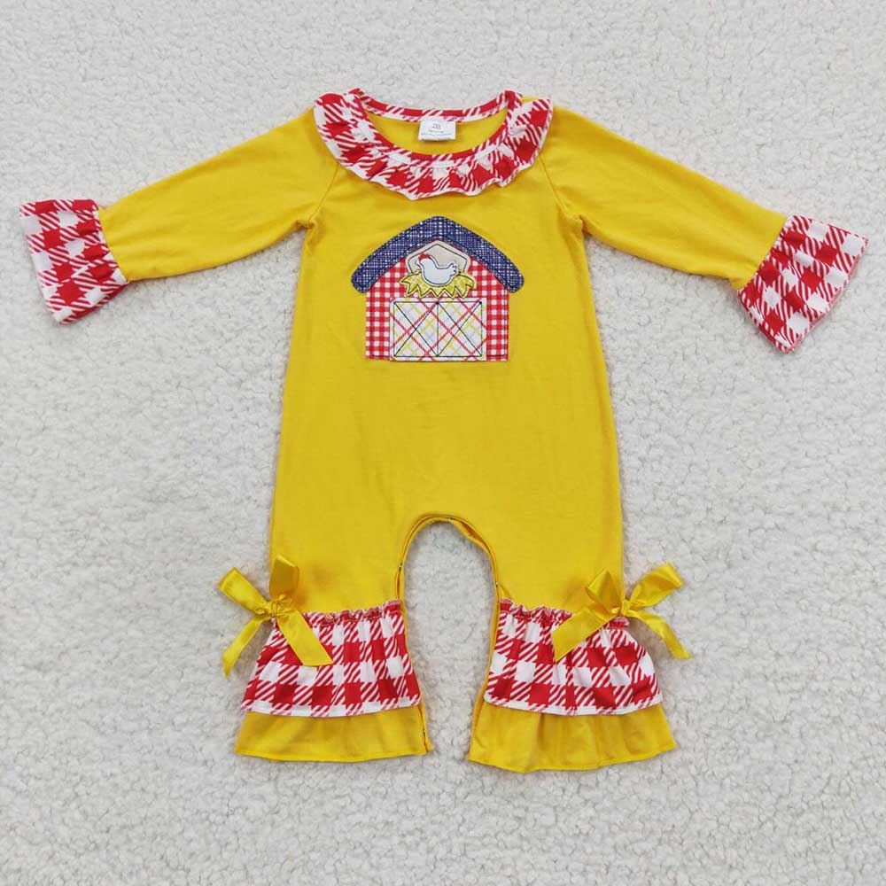 Baby Girls Farm House Rompers