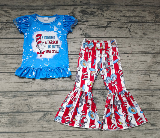 Baby Girls Dr Reading Hats Tee Shirts Bell Pants Clothes Sets