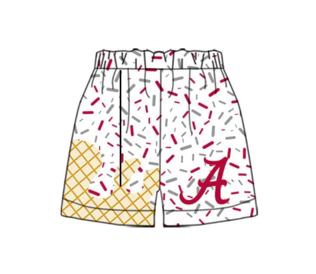 Preorder(moq 5) Adult Men Team Alabama Shorts Bottoms