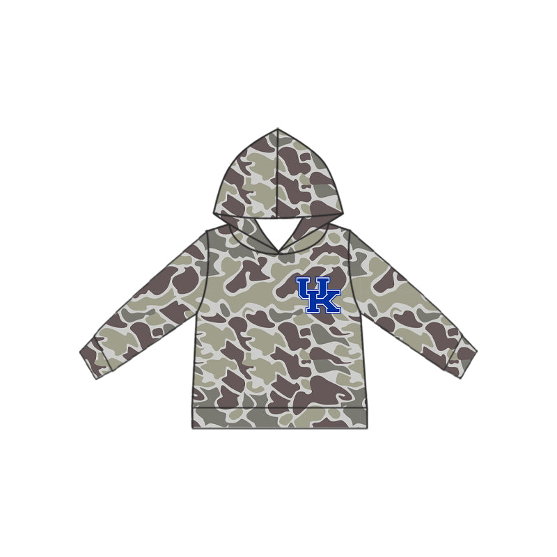 Preorder (moq 5)Baby Boys Southern Camo UK Team Hooded Tops