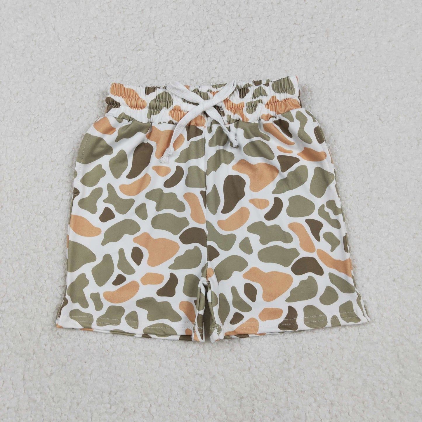 Baby Boys Southern Orange Camo Pockets Shorts Bottom