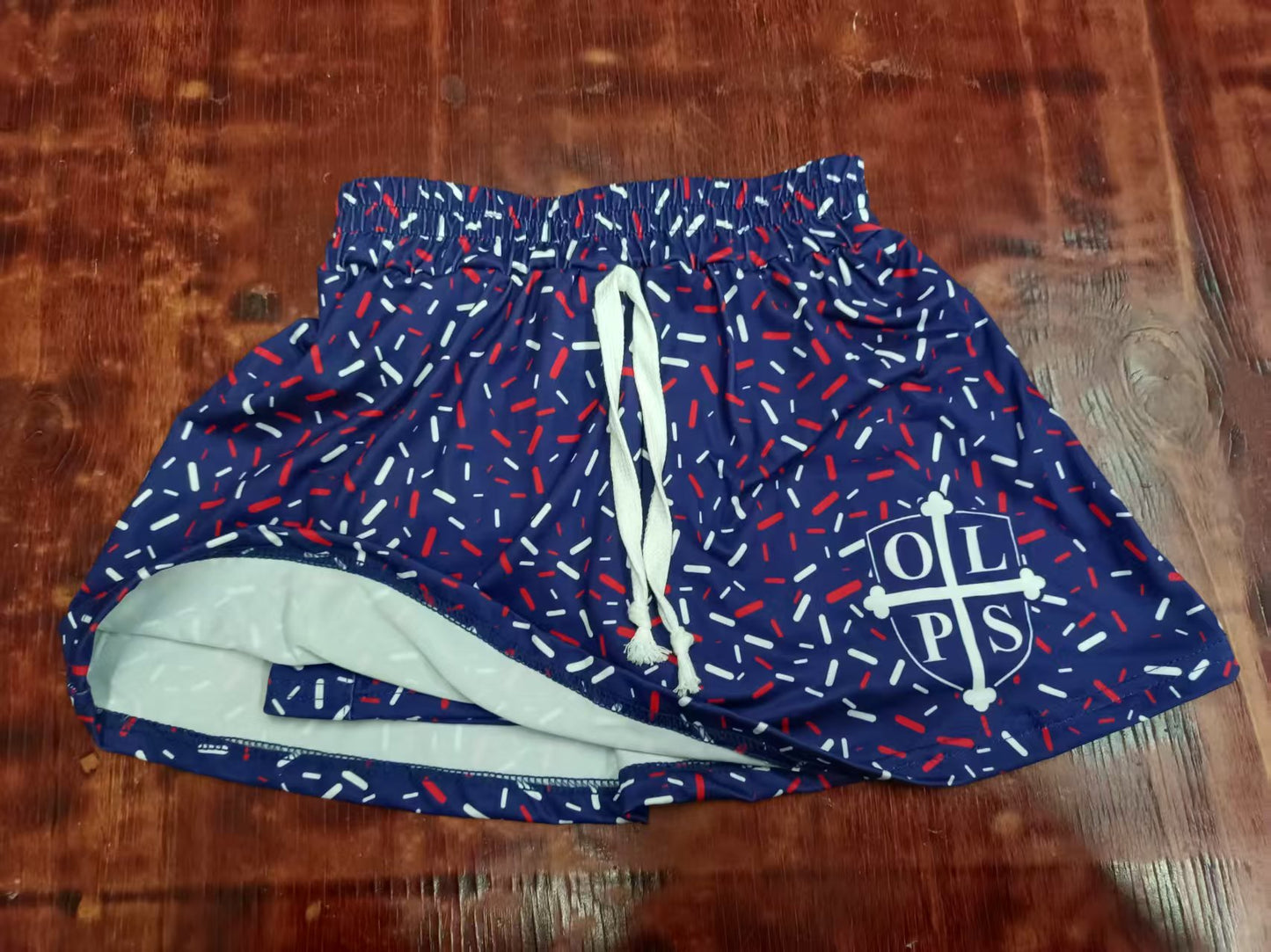 Preorder(moq 5) Baby Girls Hot Blue Shield Team Skort Bottoms