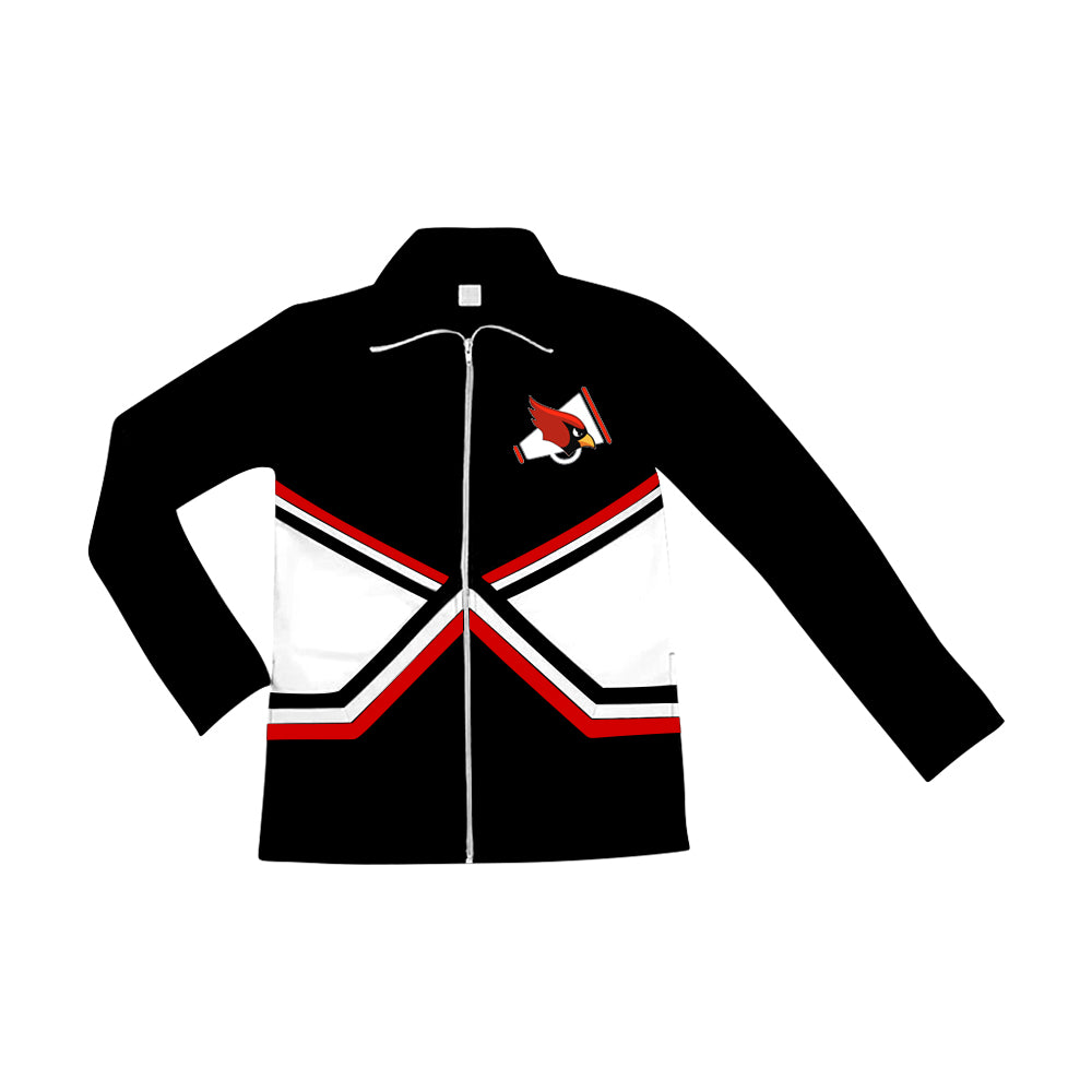 Preorder(moq 5) Adult Black Mascot Team Zip Jackets
