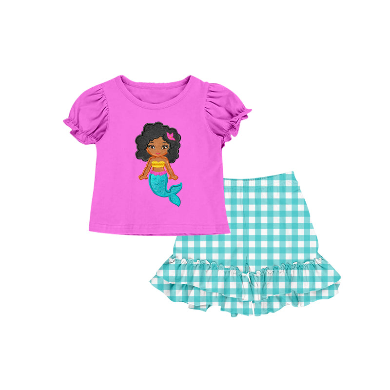 Baby Girls Princess Tee 10 Shirt Ruffle Shorts Clothes Sets preorder(moq 5)