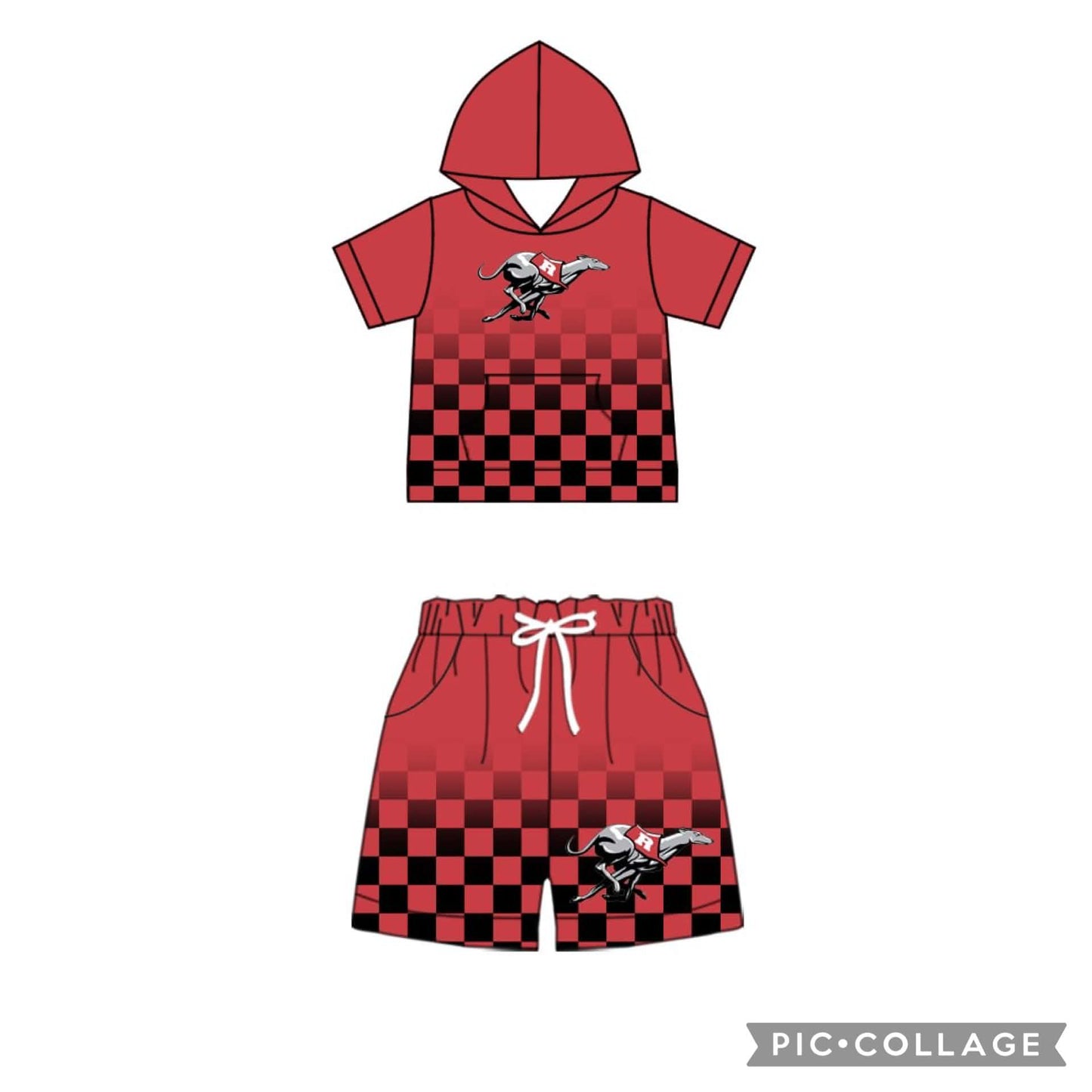 Preorder (moq 5)Baby Boys Reidland Hooded Top Shorts Clothes Sets