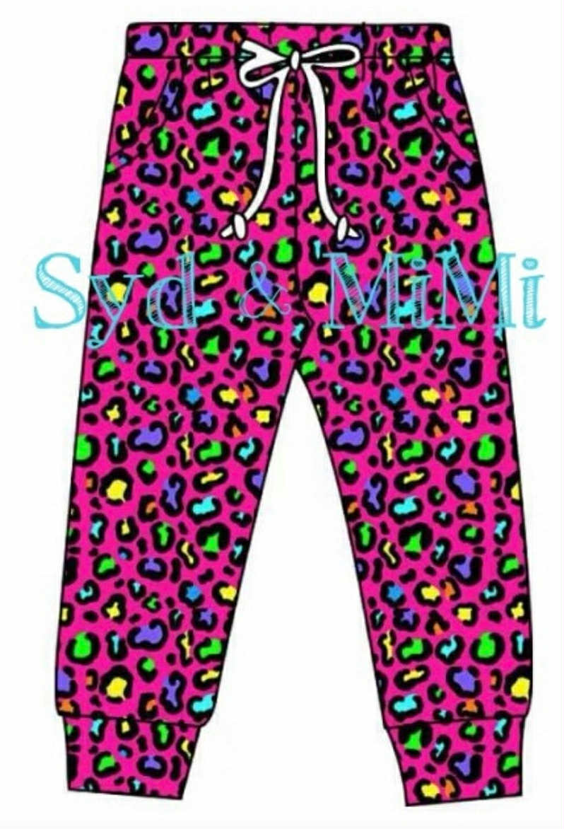 Preorder (moq 5)Adult Women Leopard Pockets Jogger Pants Bottom
