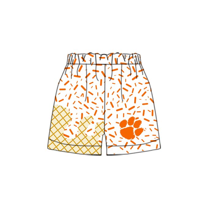 Preorder moq 5 Baby Boys Clemson Team Shorts Bottoms