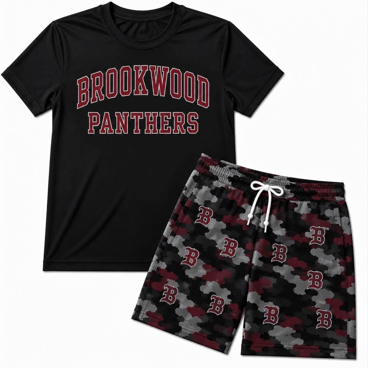 Preorder moq 5 Baby Boys Panthers Top Short Team Clothes Sets