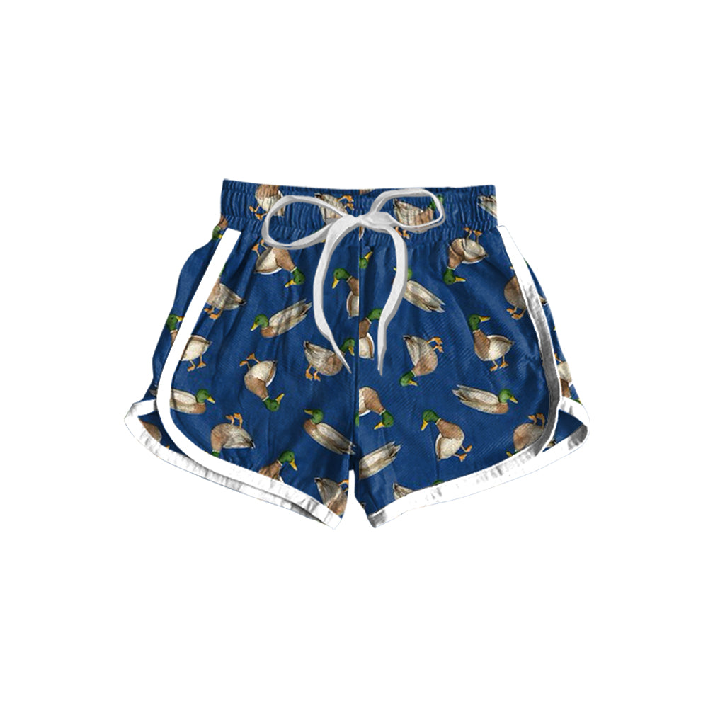 Baby Girls Navy Ducks Bottoms Sports Shorts Preorder(moq 5)