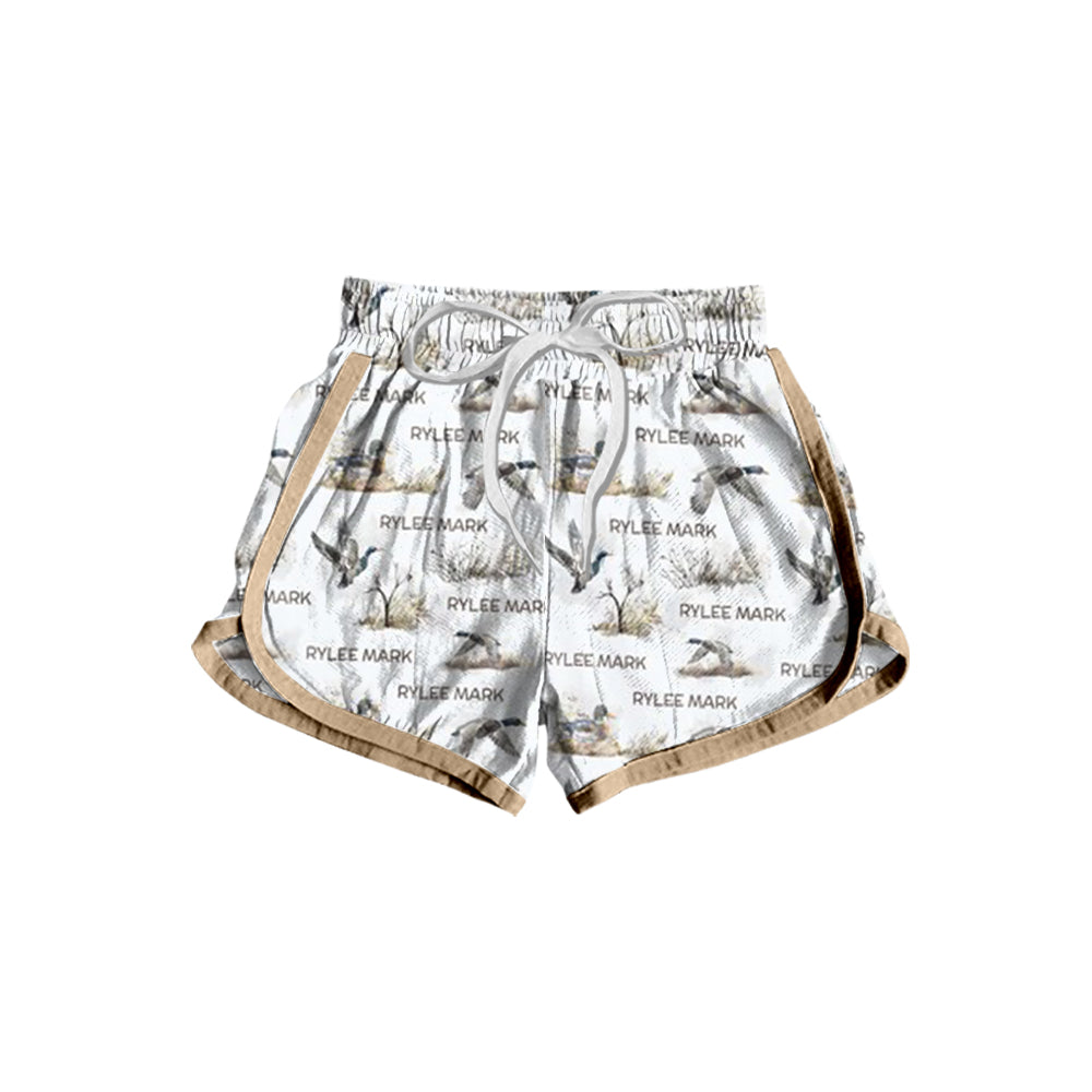 Baby Girls Ducks White Bottoms Sports Shorts Preorder(moq 5)
