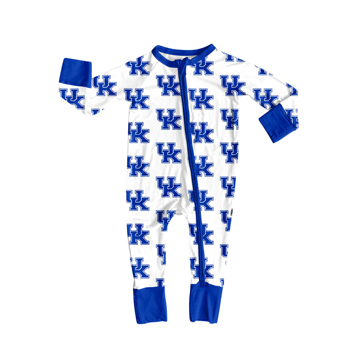 Preorder moq 5 Baby Infant Boys Long Sleeves Blue UK Plaid Zipper Romper