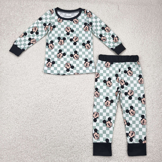 Sibling Baby Girls Mouse Dogs Top Pants Pajamas Clothes Sets