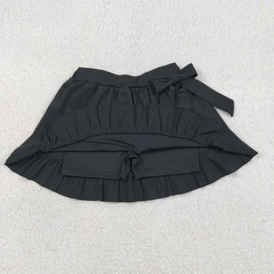 Baby Girls Black Yoga Active Ruffle Skirt Shorts Bottoms