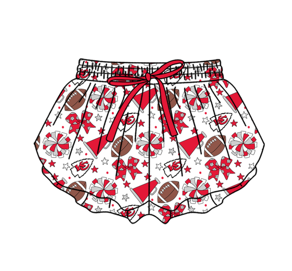 Preorder (moq 5)Baby Girls Bows Stars Footballs Team Butterfly Shorts Bottom