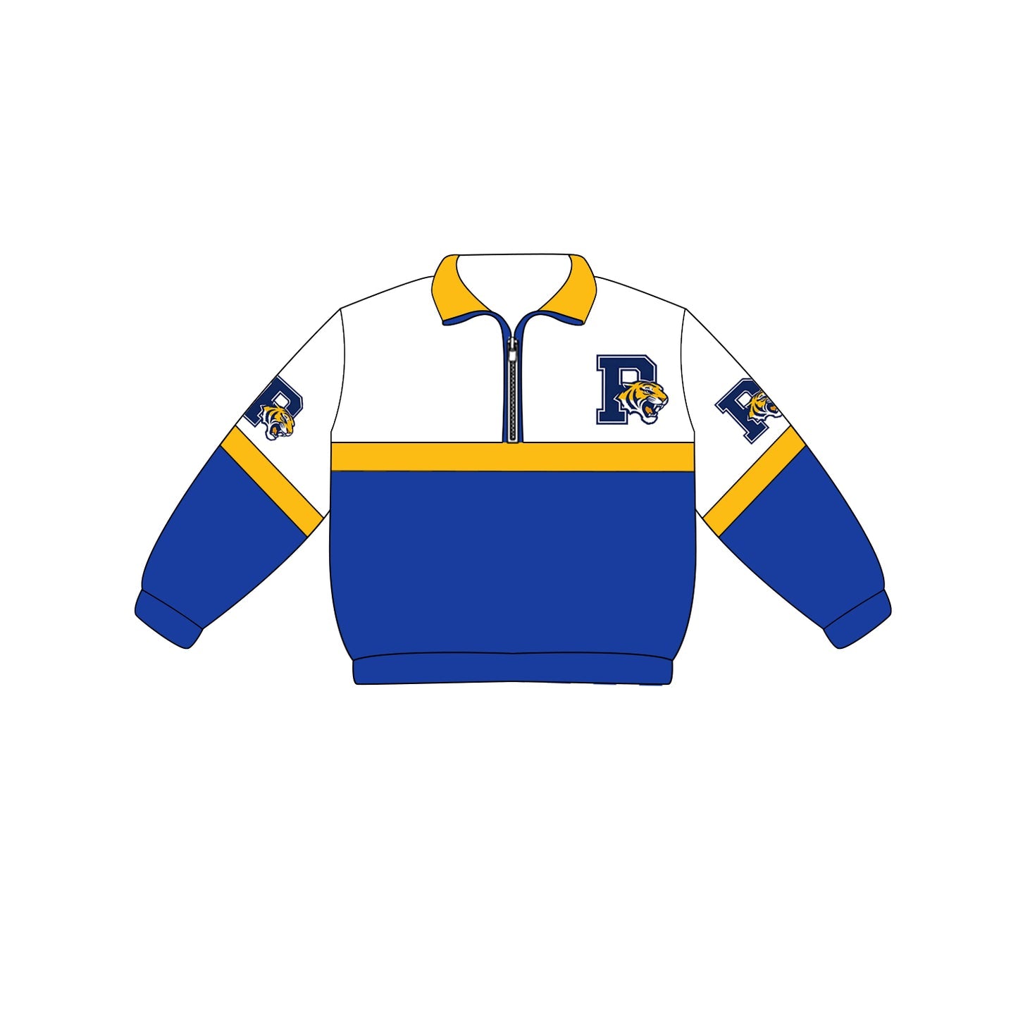 Preorder (moq 5)Baby Boys Long Sleeve Team Zip Pullovers Tops