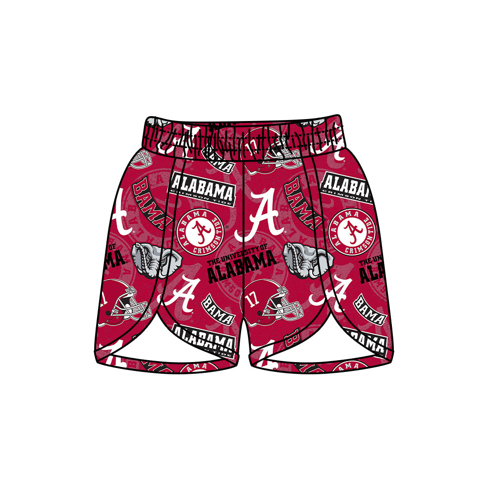 Preorder(moq 5) Adult Women Alabama Elephant Waist Team Shorts Bottoms