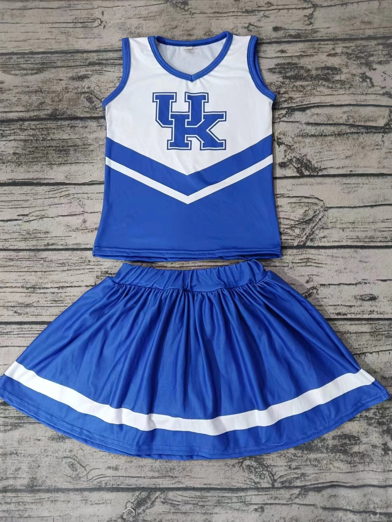 Baby Girls UK Team Cheer Sleeveless Top Skirts Clothes Preorder(moq 5)