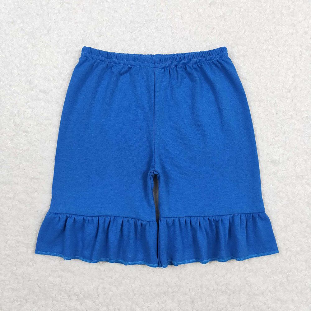 Baby Girls Summer Blue Ruffles Shorts Bottoms