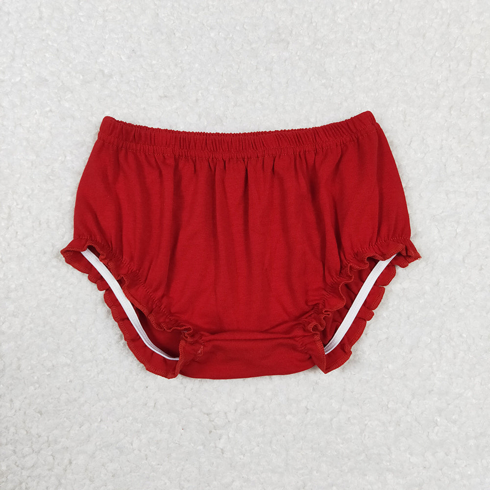 Baby Girls Red Elastic Bummies Bottoms
