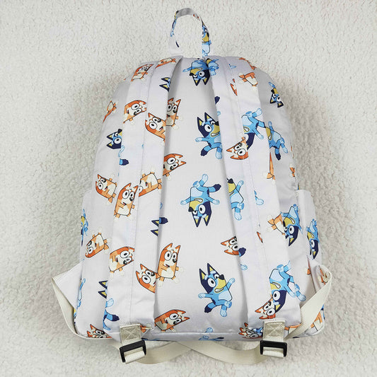 Baby Girls Dogs Khaki Zip Backpack Back Bags