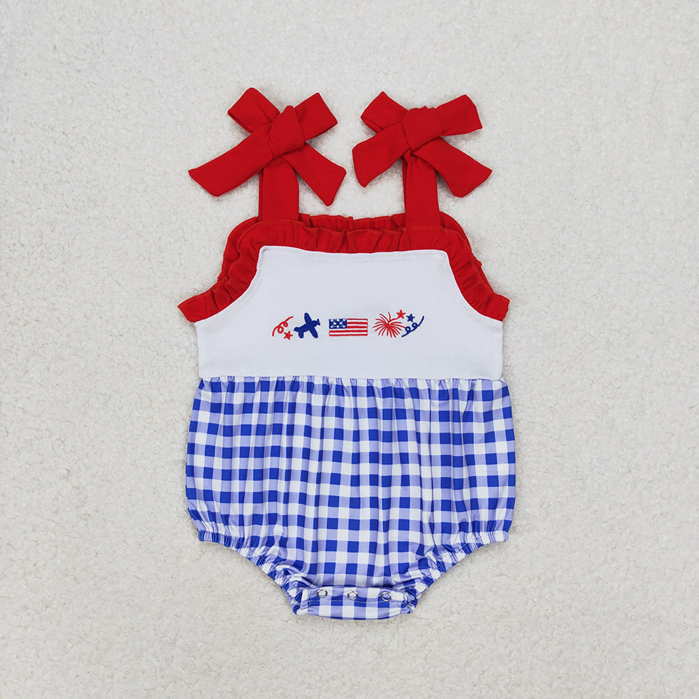 Baby Girls 4th Of July Flag Sibling Boys Rompers Shorts Clothes Sets