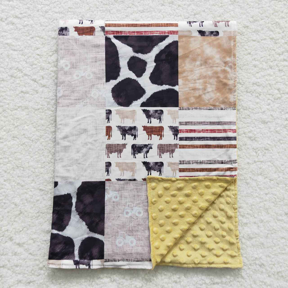 Baby Kids Cows Brown Western Blankets Aier Wholesale baby-kids-cows-brown-western-blankets-aier-wholesale