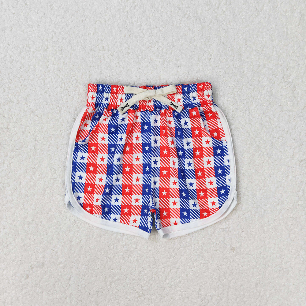 Baby Girls 4th Of July Stars Summer Shorts