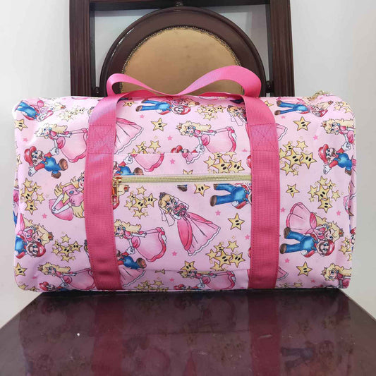 Adult Pink Game Princess Cartoon Gym Bags